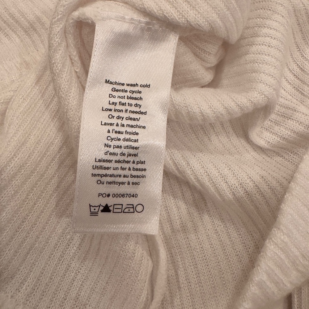 rag & bone White Button Down Ribbed Top - Picture 6 of 6